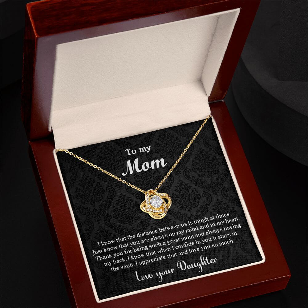 Always On My Mind Mom Love Knot Necklace For Mom - Shopping Therapy, LLC Jewelry