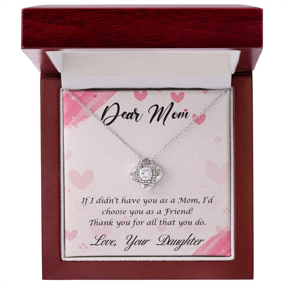Dear Mom-Love Knot Pendant Necklace - Shopping Therapy, LLC Jewelry
