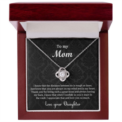 Always On My Mind Mom Love Knot Necklace For Mom - Shopping Therapy, LLC Jewelry