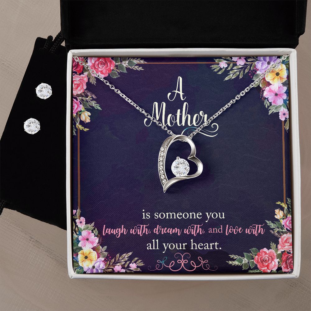 Love With All Your Heart-Forever Love Necklace And Earrings - Shopping Therapy, LLC Jewelry