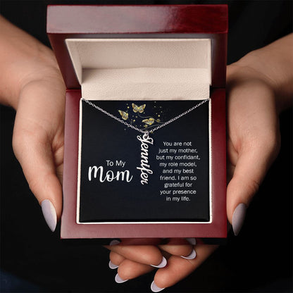 You Are Not Just My Mother Vertical Name Necklace - Shopping Therapy, LLC Jewelry