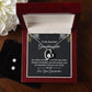 Beautiful Granddaughter-Forever Love Necklace And Earrings - Shopping Therapy 14k White Gold Finish / Luxury Box Jewelry