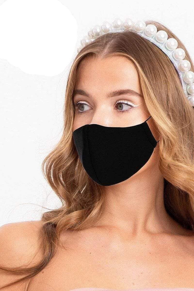 Black Reusable Face Mask - Shopping Therapy, LLC Masks