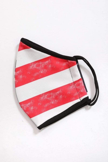 Black Stars And Stripes Reusable Face Mask - Shopping Therapy, LLC Masks