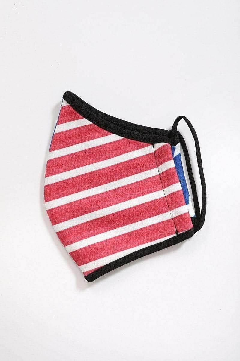 Blue Stars And Stripes Reusable Face Mask - Shopping Therapy Masks