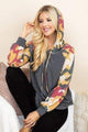 Camo-Charcoal Long Sleeve French Terry Sweatshirt