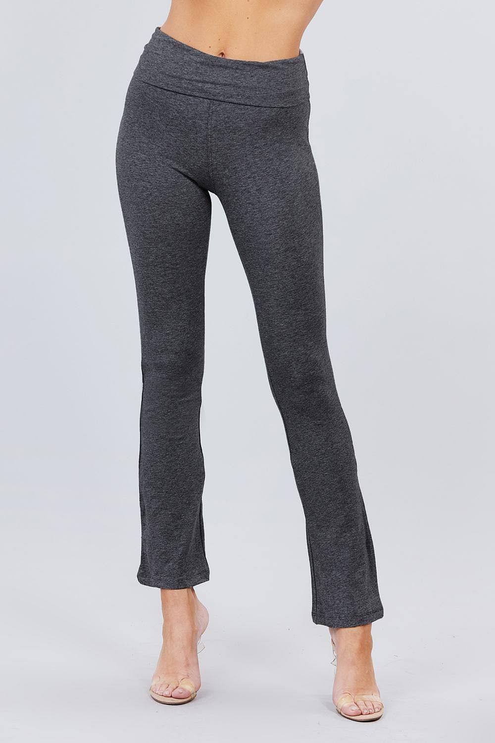 Charcoal Gray Women's Yoga Leggings - Shopping Therapy S Athletic Wear