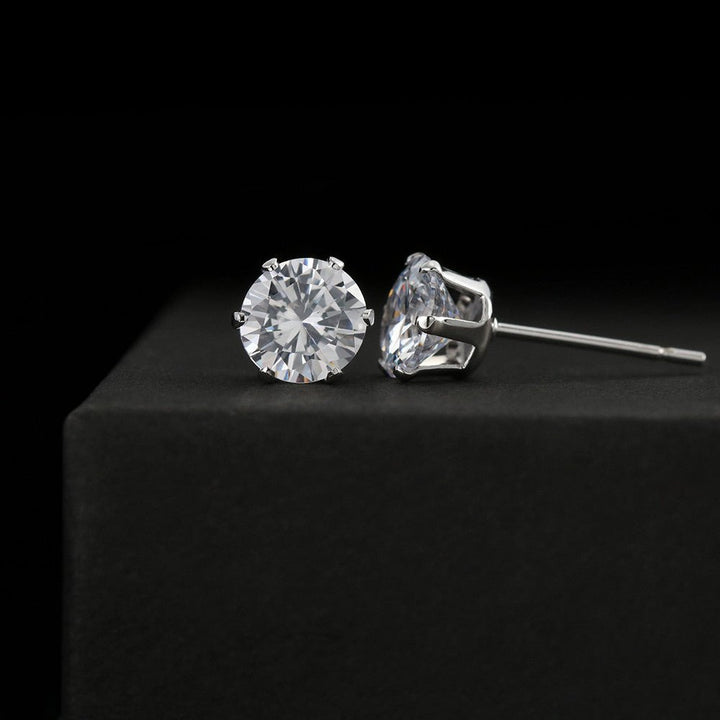 Crystal Cubic Zirconia Earrings - Shopping Therapy Default Title Jewelry