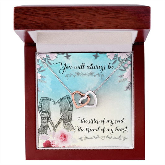 Interlocking Hearts Necklace-You Will Always Be - Shopping Therapy, LLC necklace