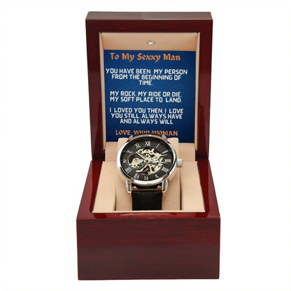 Love You Still-Men's Unique Openwork Watch - Shopping Therapy, LLC Men watches