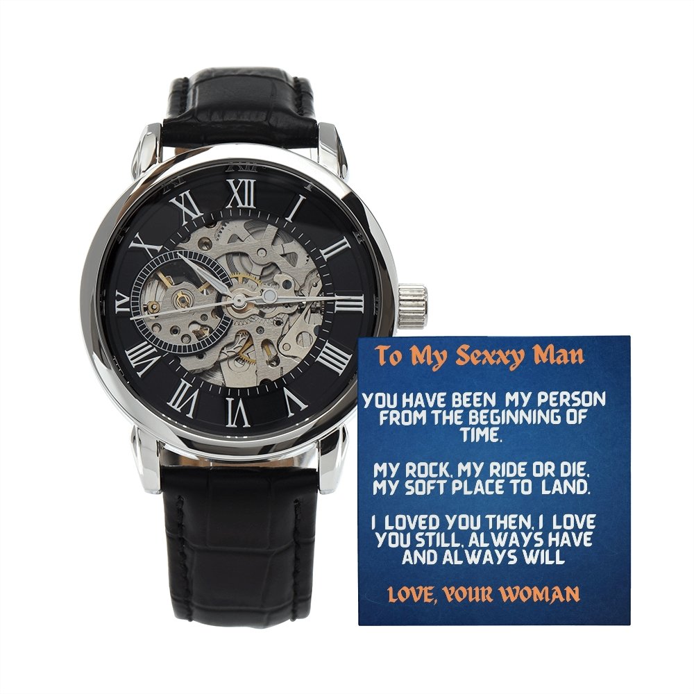 Love You Still-Men's Unique Openwork Watch - Shopping Therapy, LLC Men watches