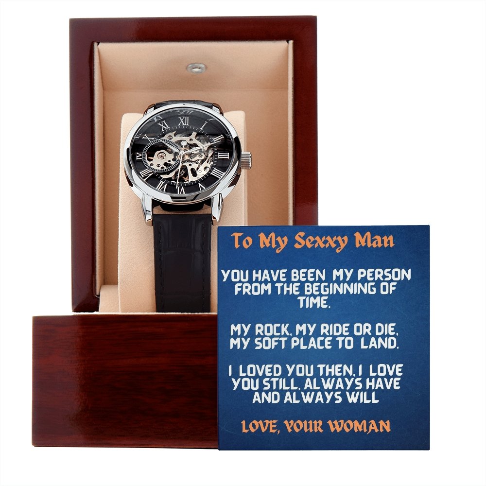 Love You Still-Men's Unique Openwork Watch - Shopping Therapy, LLC Men watches