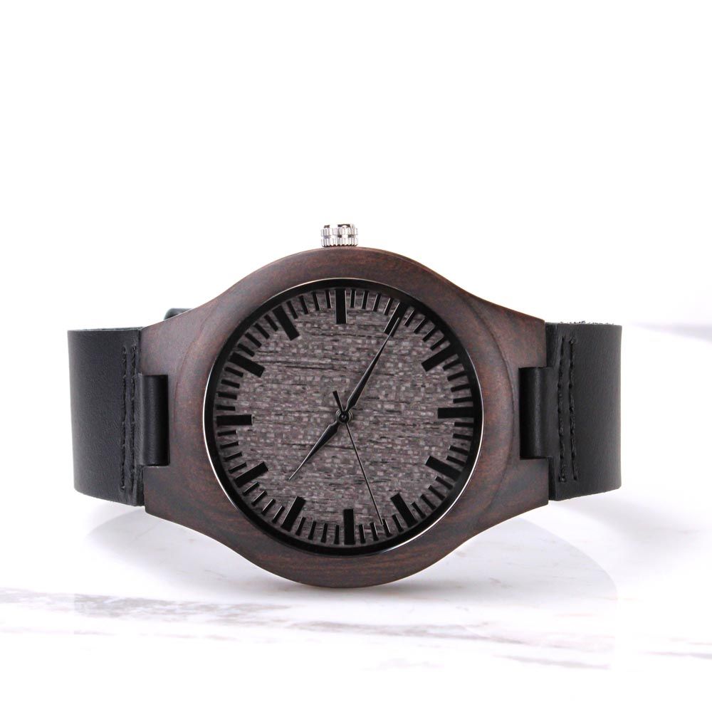 Men's Engraved Wooden Watch - Shopping Therapy Watches