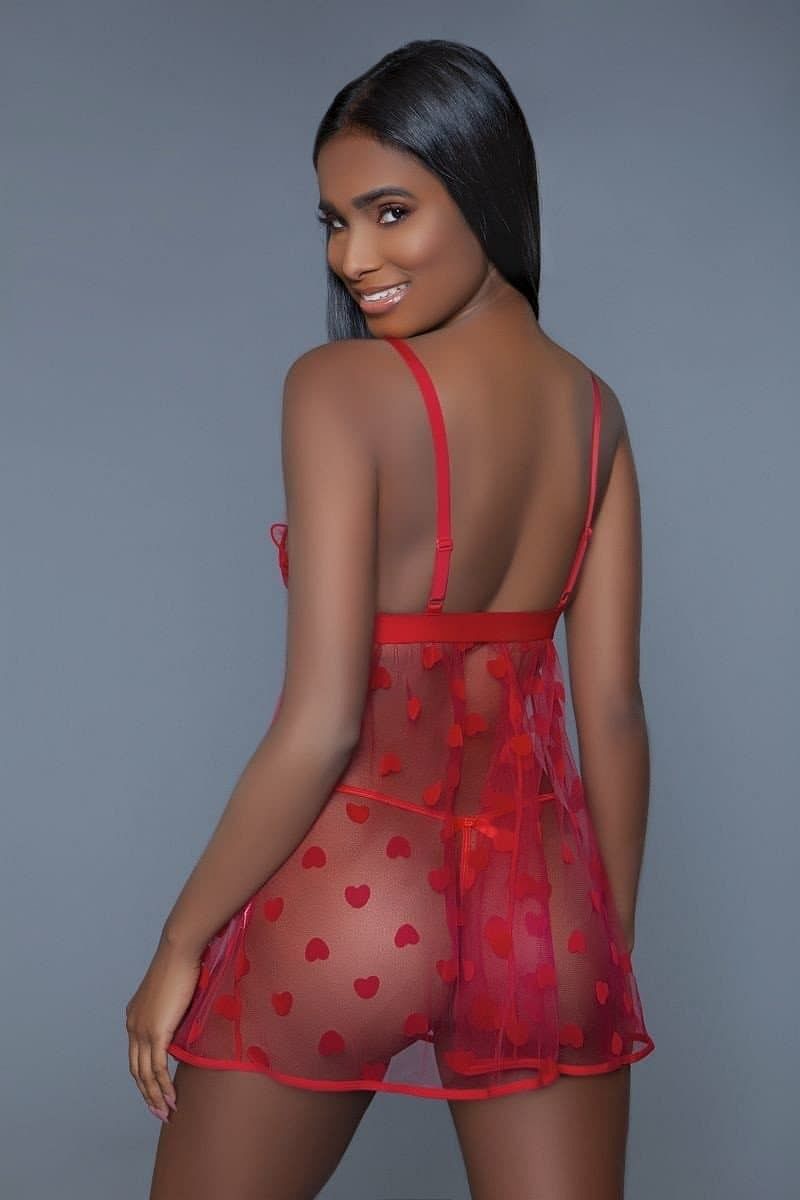 Red Babydoll Lace Lingerie - Shopping Therapy, LLC Lingerie
