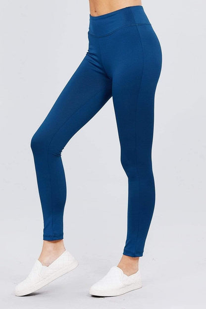 Royal Blue Yoga Workout Leggings - Shopping Therapy, LLC Athletic Wear