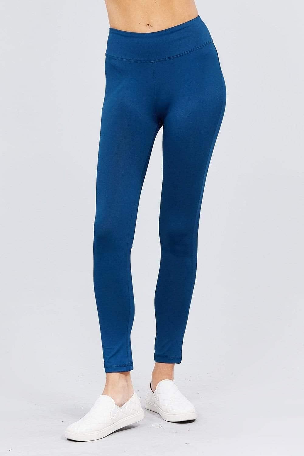 Royal Blue Yoga Workout Leggings - Shopping Therapy M Athletic Wear