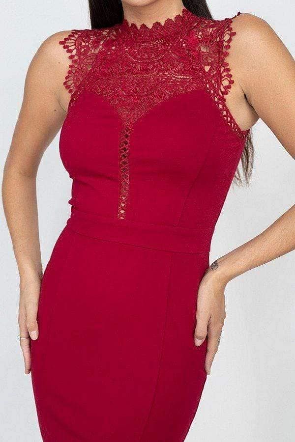 Ruby Sleeveless Lace Mini Dress - Shopping Therapy, LLC 