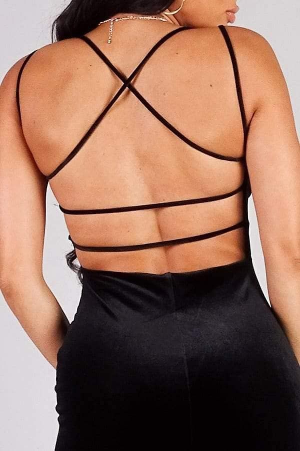 Sexy Black Spaghetti Strap Dress - Shopping Therapy, LLC Dress