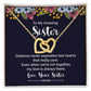 Amazing Sister-Interlocking Hearts Necklace - Shopping Therapy 18K Yellow Gold Finish / Standard Box Jewelry