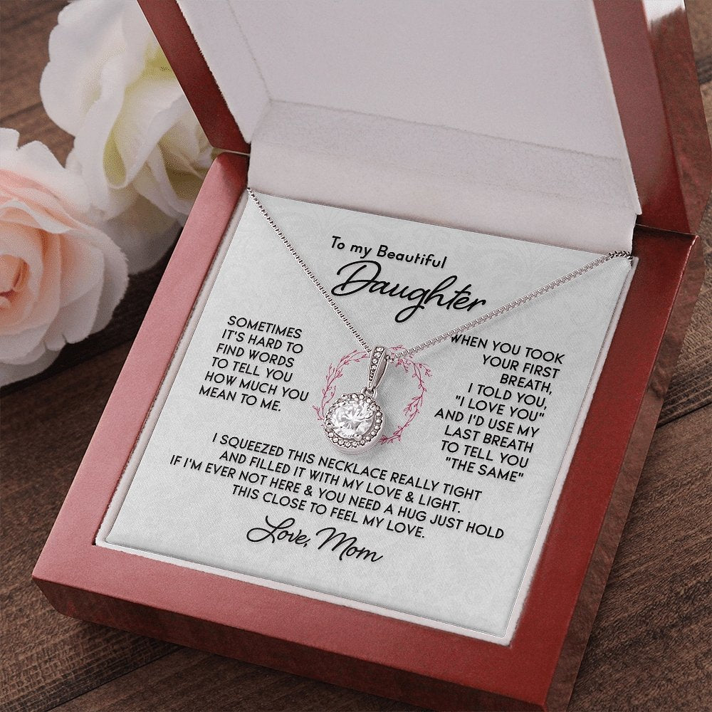 My Beautiful Daughter-Feel My Love Eternal hope Necklace - Shopping Therapy Women's necklaces
