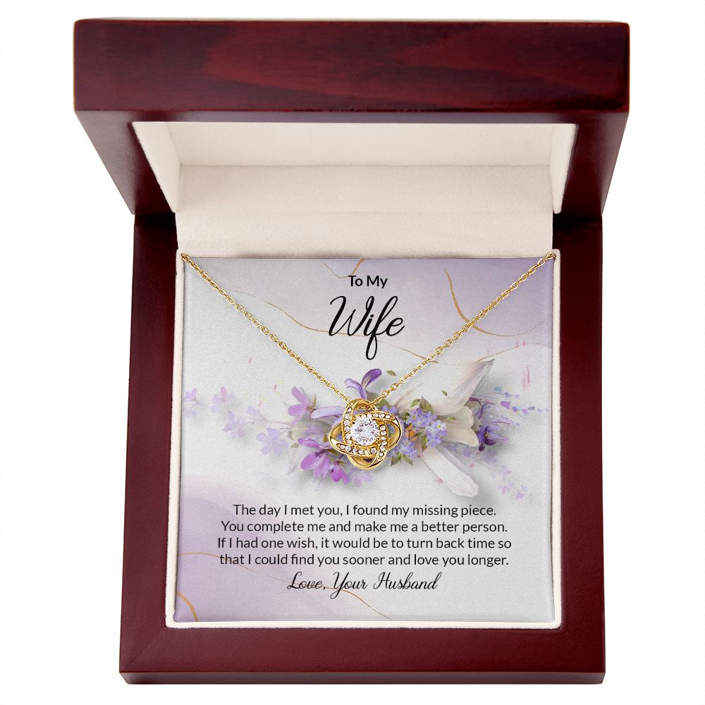 Love you Longer Love knot Necklace For Wife - Shopping Therapy, LLC Jewelry