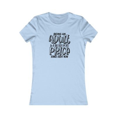 Women's Short Sleeve Crew Neck Graphic Tee - Shopping Therapy S / Baby Blue T-Shirt