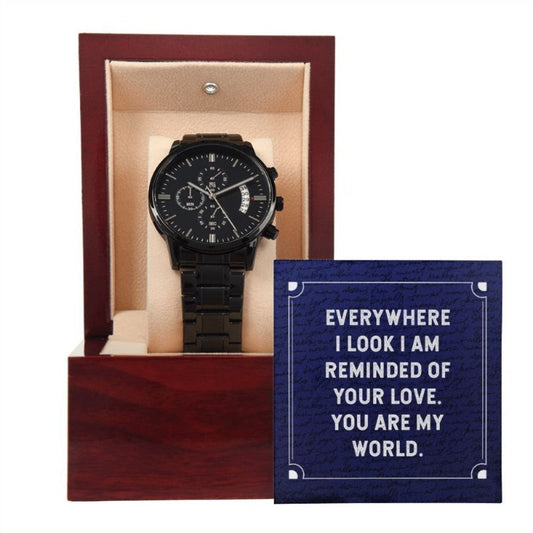 You Are My World-Men's Wrist  Watch - Shopping Therapy, LLC Jewelry